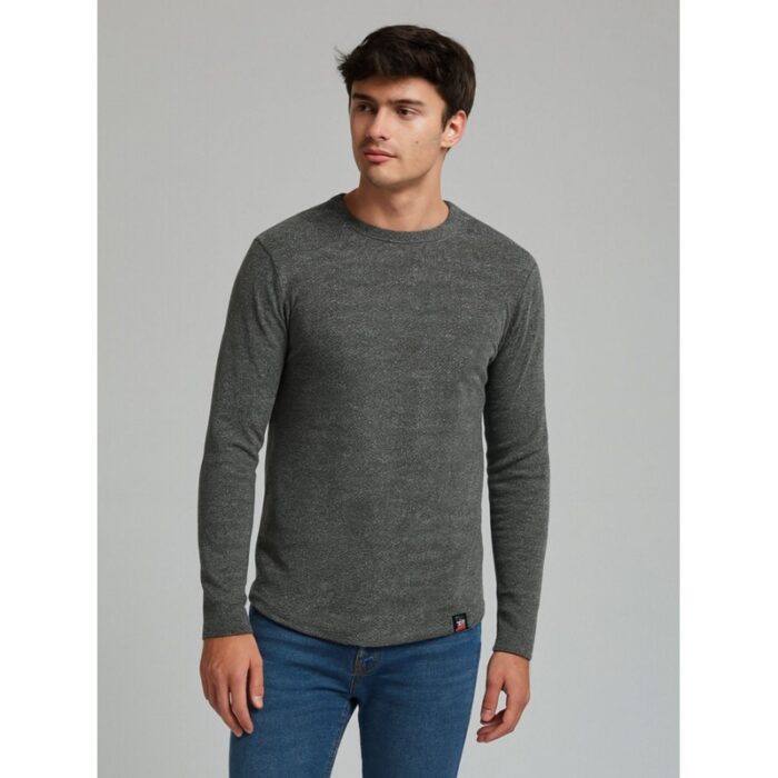 103391423_68e2e550dde11 بلوزة بأكمام طويلة للرجال لون رمادي - الصورة 1