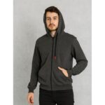 هودي بأكمام طويلة للرجال لون رمادي