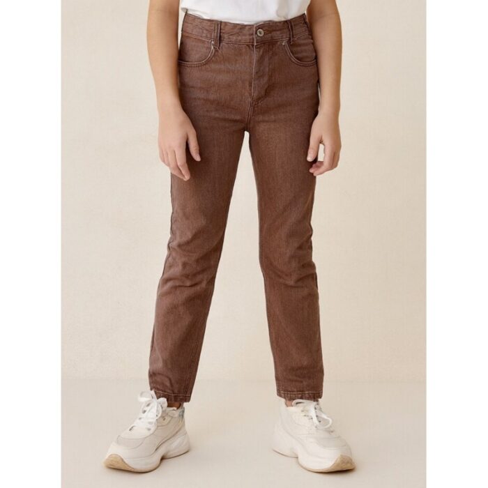 103391455_68e2e589aa335 بنطلون جينز بناتي لون بني - الصورة 1