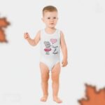 تبان بيبي بتصميم كتابة "حبيبة كل العيلة" لون أبيض