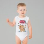 ⁦تبان بيبي بتصميم كتابة "أنا أطئوطه" لون أبيض⁩ - الصورة ⁦2⁩