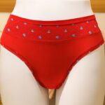 كالوت داخلي بتصميم بريف للنساء لون أحمر