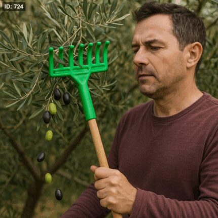 يد قطف الزيتون بلاستيك لون أخضر