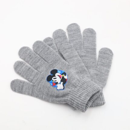 كفوف يد شتوي لون سكني MICKEY MOUSE ولادي
