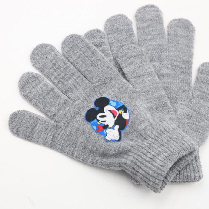 ⁦كفوف يد شتوي لون سكني MICKEY MOUSE ولادي⁩ - الصورة ⁦2⁩