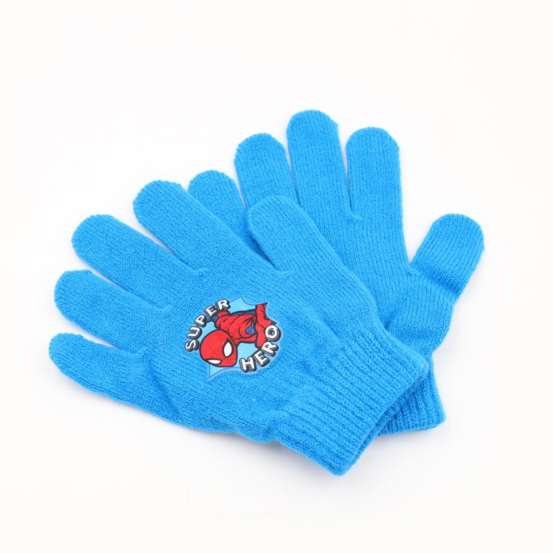 103391524_68de897dc4eba كفوف يد شتوي لون SUPER HERO ازرق فاتح غامق - الصورة 1