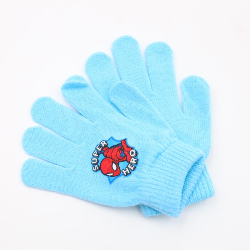103391525_68de897ec12e6 كفوف يد شتوي لون SUPER HERO ازرق - الصورة 1
