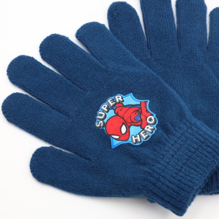 ⁦كفوف يد شتوي لون SUPER HERO كحلي⁩ - الصورة ⁦3⁩