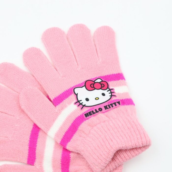 ⁦كفوف يد شتوي HELLO KITTY زهري⁩ - الصورة ⁦2⁩