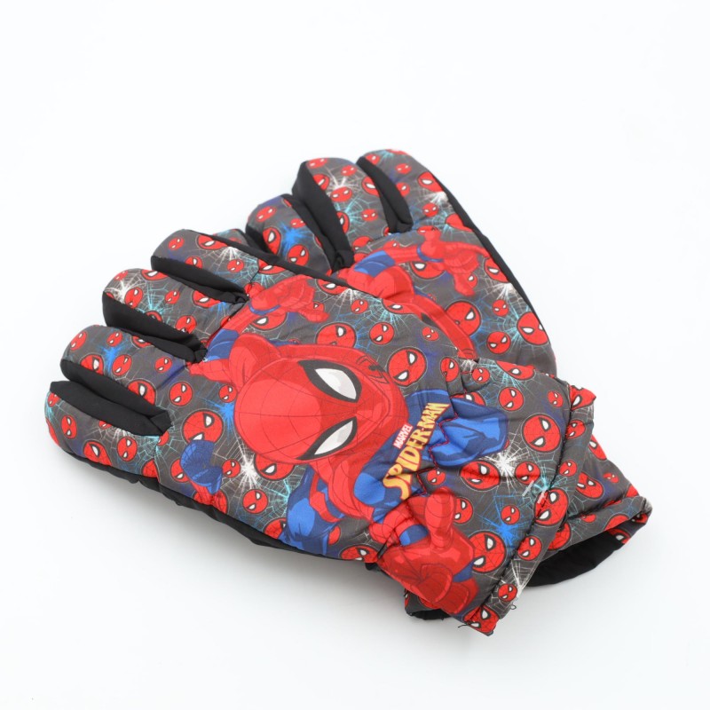 ⁦كفوف شتوية مطرية SPIDER MAN اسود⁩ - الصورة ⁦1⁩