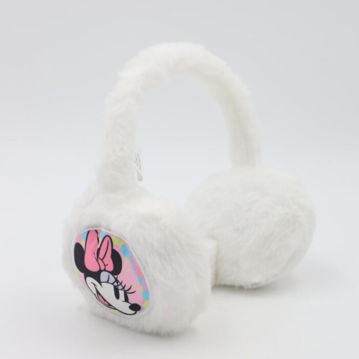 ⁦غطاء اذن شتوي فرو MINNIE MOUSE لون ابيض⁩ - الصورة ⁦2⁩