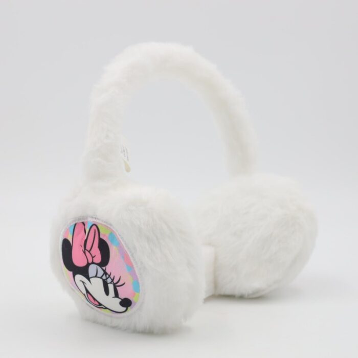 ⁦غطاء اذن شتوي فرو MINNIE MOUSE لون ابيض⁩ - الصورة ⁦3⁩