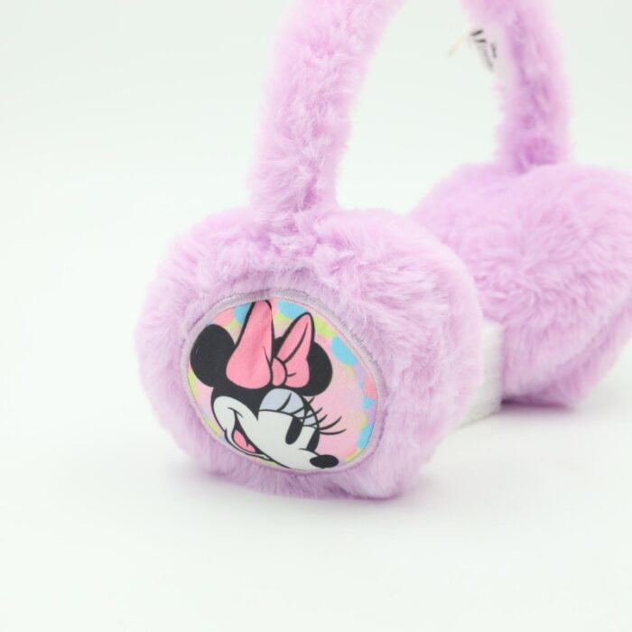 ⁦غطاء اذن شتوي فرو MINNIE MOUSE لون بنفسجي⁩ - الصورة ⁦2⁩