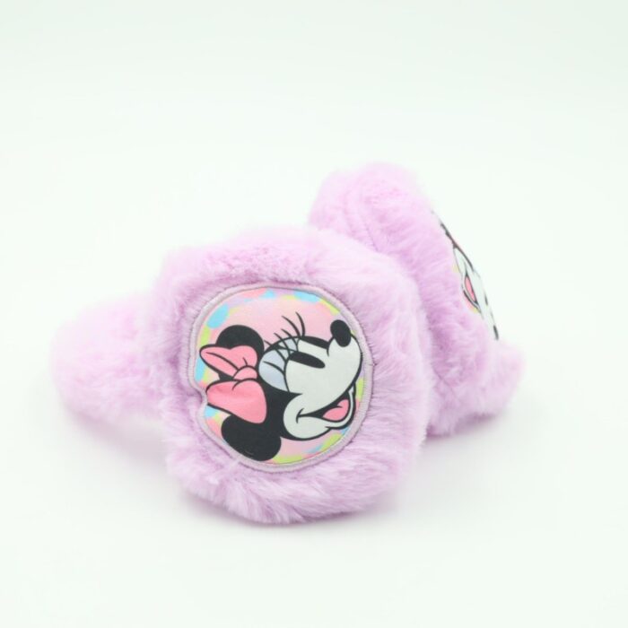 ⁦غطاء اذن شتوي فرو MINNIE MOUSE لون بنفسجي⁩ - الصورة ⁦3⁩