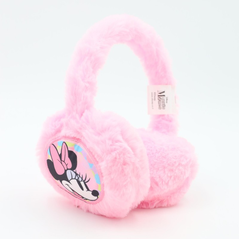 ⁦غطاء اذن شتوي فرو MINNIE MOUSE لون زهري⁩ - الصورة ⁦1⁩