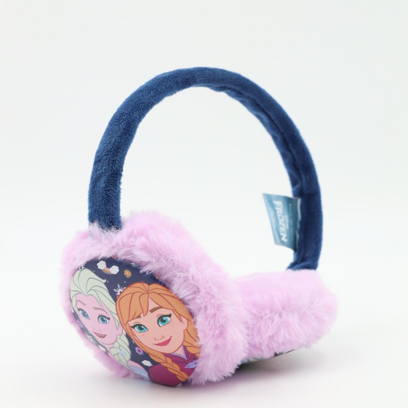 103391543_68de899874b19 غطاء اذن شتوي فرو FROZEN لون بنفسجي وكحلي - الصورة 1