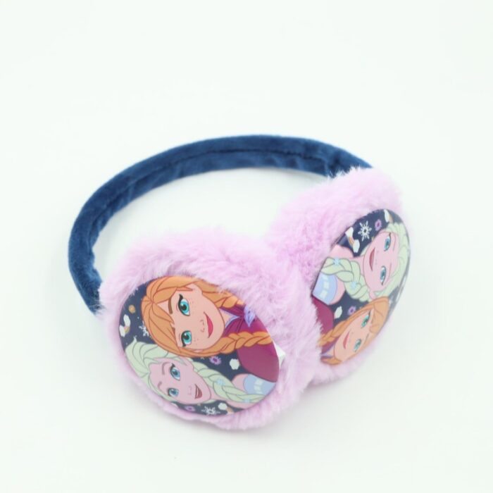 ⁦غطاء اذن شتوي فرو FROZEN لون بنفسجي وكحلي⁩ - الصورة ⁦5⁩