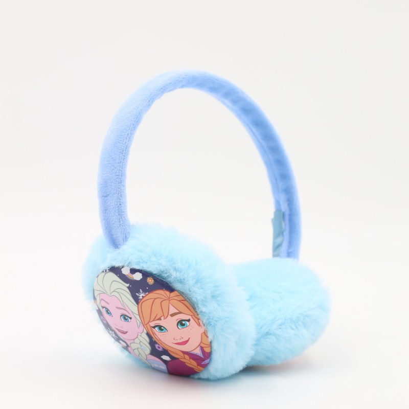 ⁦غطاء اذن شتوي فرو FROZEN لون ازرق فاتح وبنفسجي⁩ - الصورة ⁦1⁩