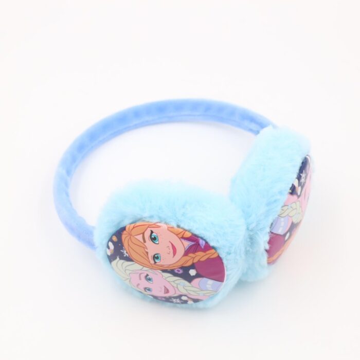 ⁦غطاء اذن شتوي فرو FROZEN لون ازرق فاتح وبنفسجي⁩ - الصورة ⁦4⁩