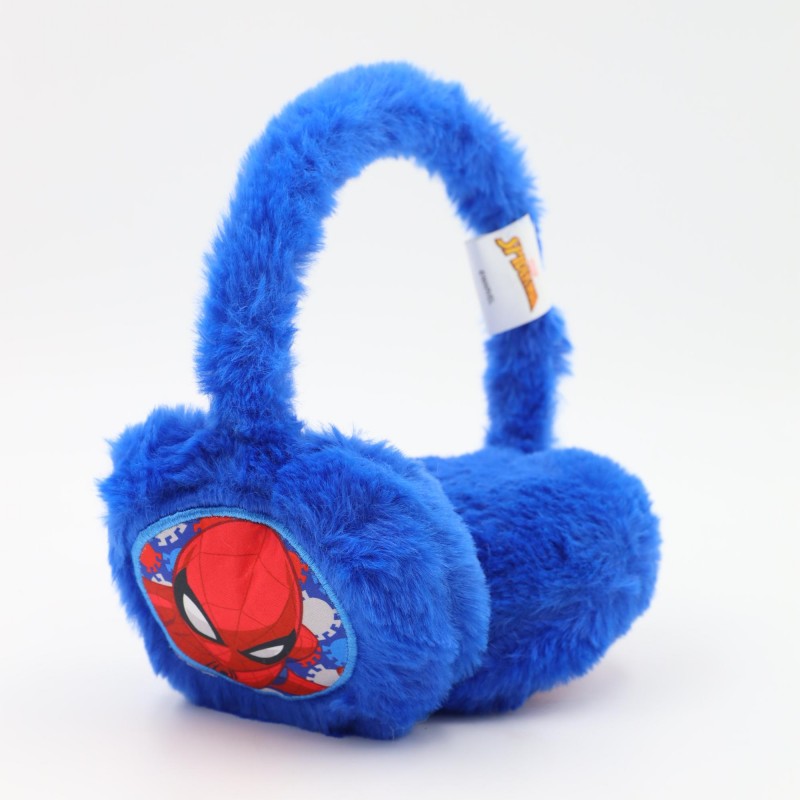⁦غطاء اذن شتوي فرو SPIDER MAN لون كحلي⁩ - الصورة ⁦1⁩