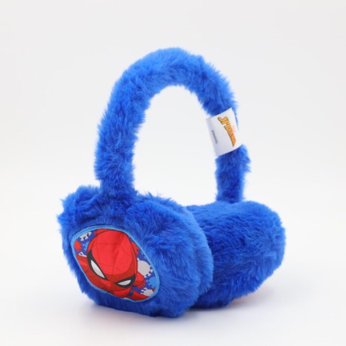 ⁦غطاء اذن شتوي فرو SPIDER MAN لون كحلي⁩ - الصورة ⁦2⁩