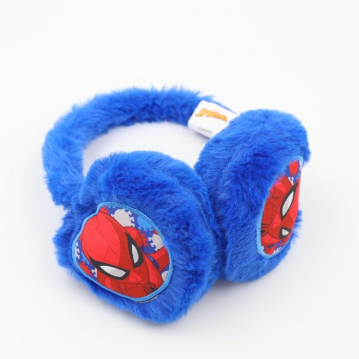 ⁦غطاء اذن شتوي فرو SPIDER MAN لون كحلي⁩ - الصورة ⁦5⁩