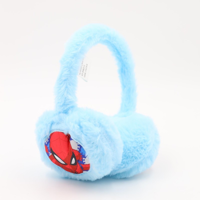 ⁦غطاء اذن شتوي فرو SPIDER MAN لون ازرق فاتح⁩ - الصورة ⁦1⁩