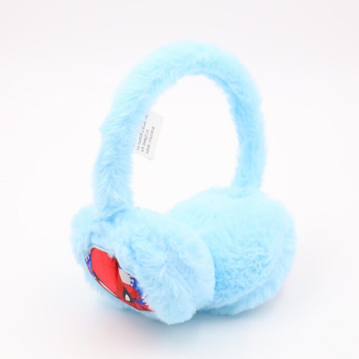 ⁦غطاء اذن شتوي فرو SPIDER MAN لون ازرق فاتح⁩ - الصورة ⁦3⁩