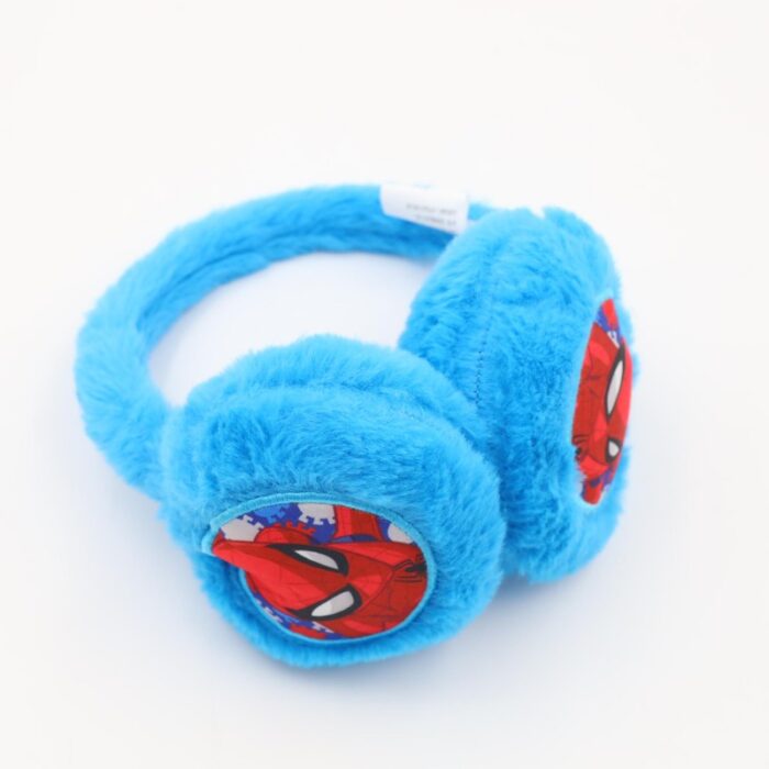 ⁦غطاء اذن شتوي فرو SPIDER MAN لون ازرق غامق⁩ - الصورة ⁦5⁩