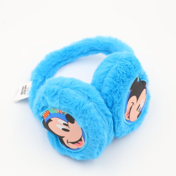 ⁦غطاء اذن شتوي فرو MICKEY MOUSE لون ازرق تركواز⁩ - الصورة ⁦5⁩
