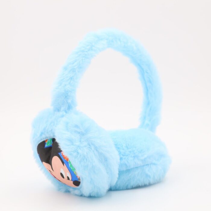 ⁦غطاء اذن شتوي فرو MICKEY MOUSE لون ازرق فاتح⁩ - الصورة ⁦2⁩