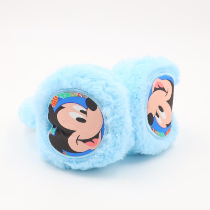 ⁦غطاء اذن شتوي فرو MICKEY MOUSE لون ازرق فاتح⁩ - الصورة ⁦4⁩
