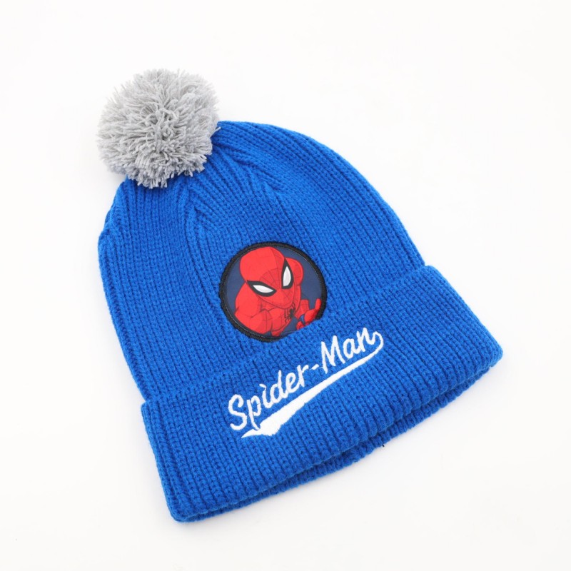 ⁦طاقية صوف منسوجة ديزني SPIDER MAN لون ازرق⁩ - الصورة ⁦1⁩