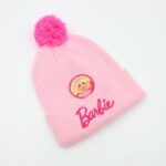 طاقية صوف منسوجة ديزني Barbie لون زهري فاتح