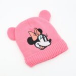 طاقية صوف MINNIE MOUSE عمر 1-3 سنوات زهري بارد