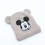 ⁦طاقية صوف MICKEY MOUSE عمر 1-3 سنوات بني فاتح⁩ - الصورة ⁦2⁩