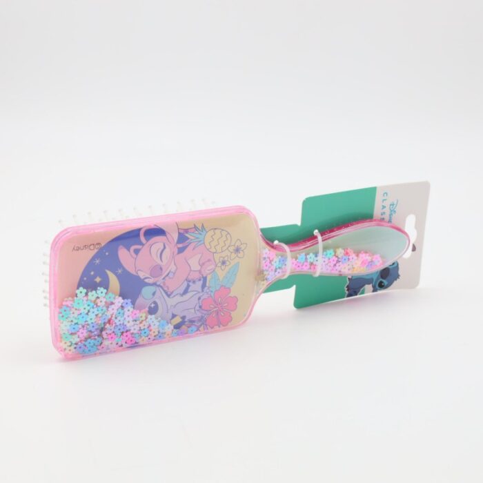 ⁦فرشاة شعر رسومات STITCH - زهري⁩ - الصورة ⁦3⁩