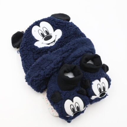 بكج طاقية +الشين - عمر من 6- 24 شهرMICKEY MOUSE كحلي