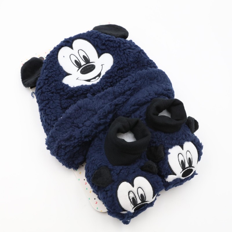 ⁦بكج طاقية +الشين - عمر من 6- 24 شهرMICKEY MOUSE كحلي⁩ - الصورة ⁦1⁩