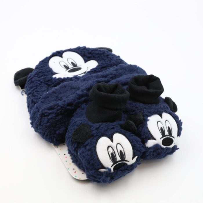 ⁦بكج طاقية +الشين - عمر من 6- 24 شهرMICKEY MOUSE كحلي⁩ - الصورة ⁦2⁩