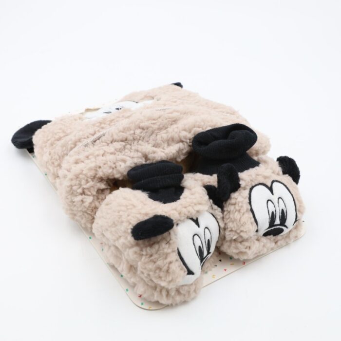 ⁦بكج طاقية +الشين - عمر من 6- 24 شهر MICKEY MOUSE لون سكني⁩ - الصورة ⁦2⁩