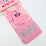 ⁦بكج ديزني طاقية +كفوف + لفحة MINNIE MOUSE زهري⁩ - الصورة ⁦4⁩