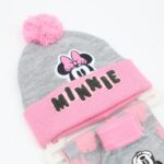 ⁦بكج ديزني طاقية +كفوف + لفحة MINNIE MOUSE سكني⁩ - الصورة ⁦2⁩