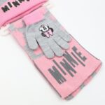 ⁦بكج ديزني طاقية +كفوف + لفحة MINNIE MOUSE سكني⁩ - الصورة ⁦4⁩