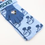 ⁦بكج ديزني طاقية +كفوف + لفحة MICKEY MOUSE ازرق وازرق فاتح⁩ - الصورة ⁦4⁩