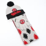 بكج ديزني طاقية +كفوف + لفحة SPIDER MAN اسود ورمادي