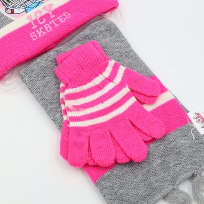 ⁦بكج LOL طاقية + كفوف +لون لفحة فوشي+سكني⁩ - الصورة ⁦3⁩