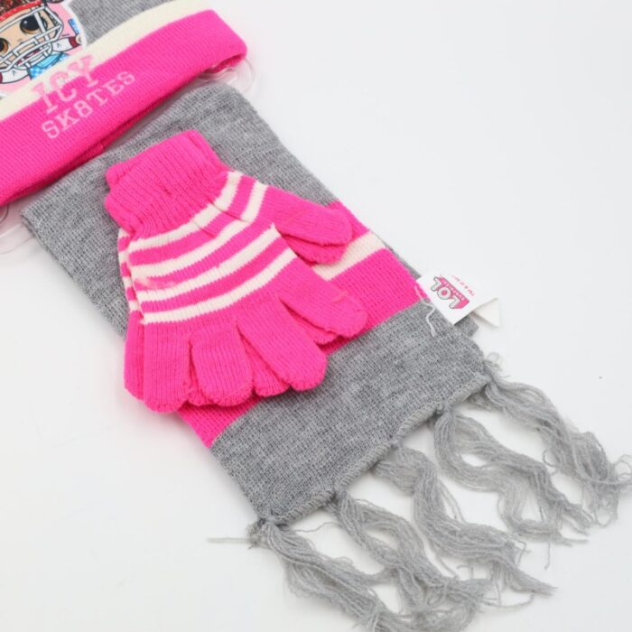 ⁦بكج LOL طاقية + كفوف +لون لفحة فوشي+سكني⁩ - الصورة ⁦4⁩