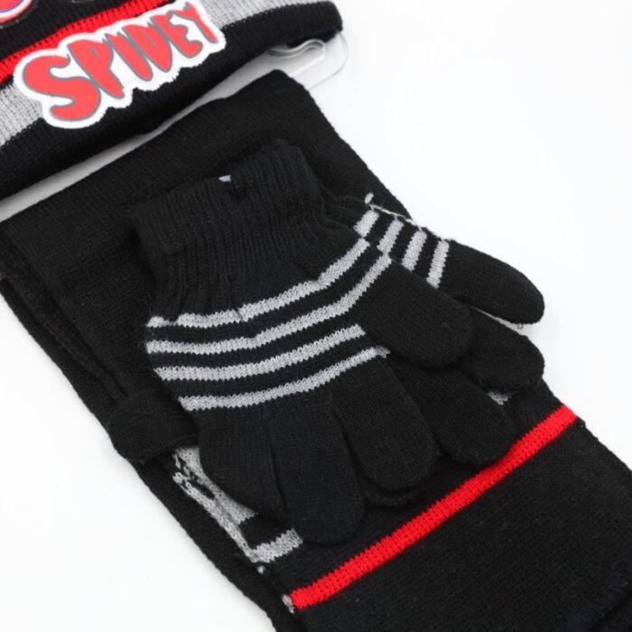 ⁦بكج SPIDER MAN طاقية + كفوف + لفحة لون اسود⁩ - الصورة ⁦3⁩