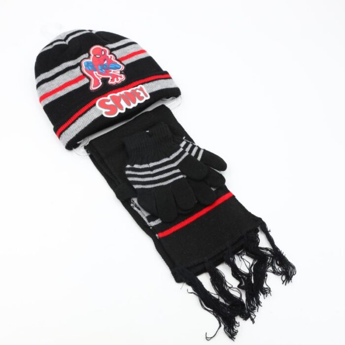 ⁦بكج SPIDER MAN طاقية + كفوف + لفحة لون اسود⁩ - الصورة ⁦5⁩